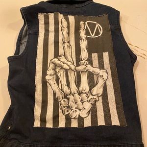 The Maine Glamour Kills denim vest